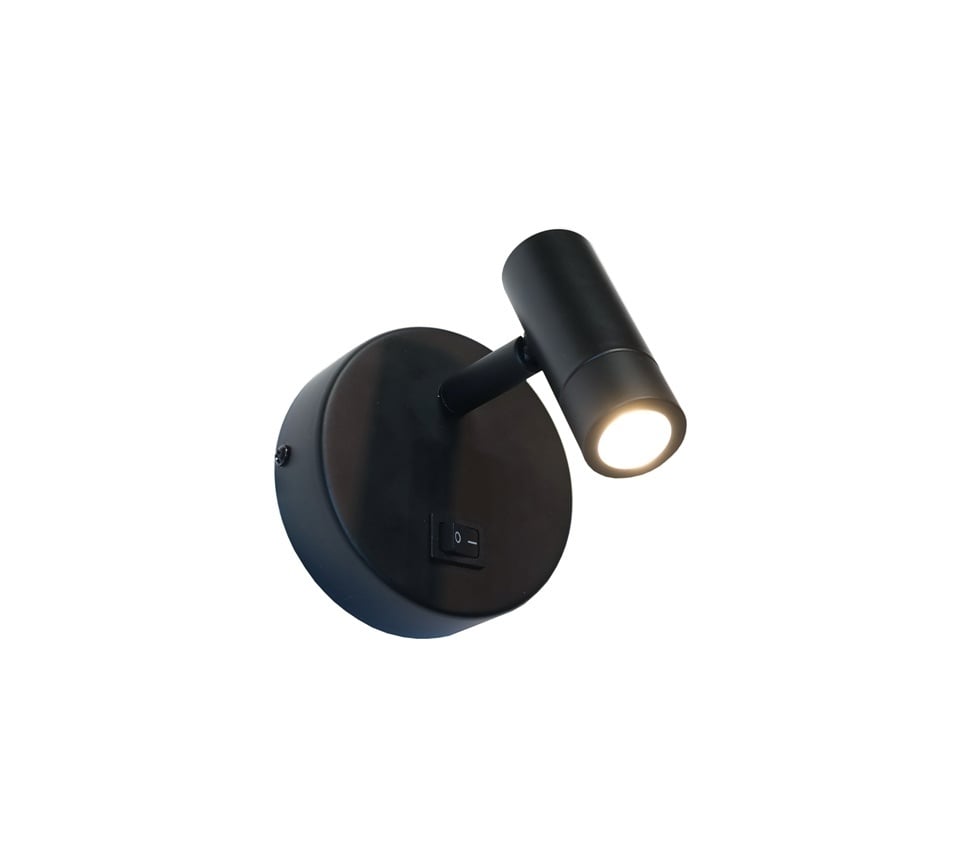 Artdelight wandlamp Simply - 1 lichts - 11 x 11  cm - zwart