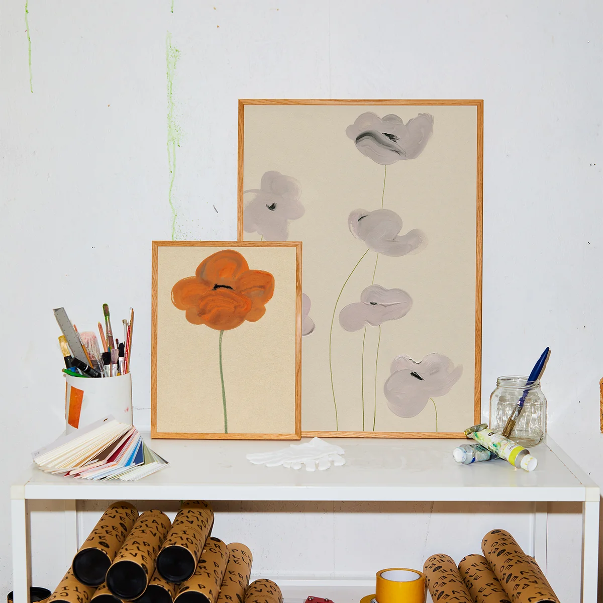 Paper Collective - Orange Vallmo Poster, 30 x 40 cm
