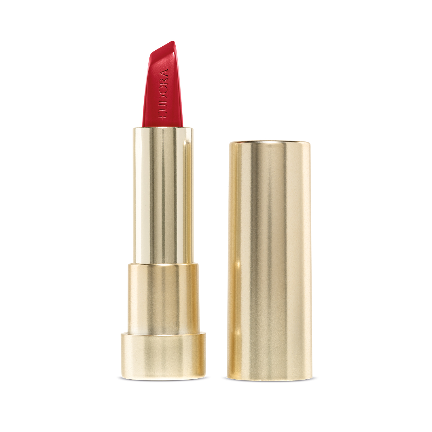 Combo Sofisticada e Envolvente: Batom Vermelho 3,4g   Case Dourado