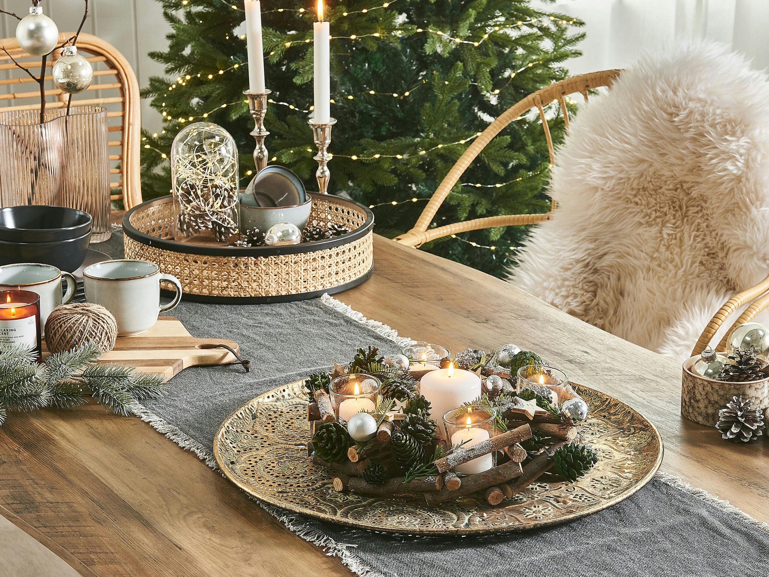 JATUNI - Bougeoir de Noël vert