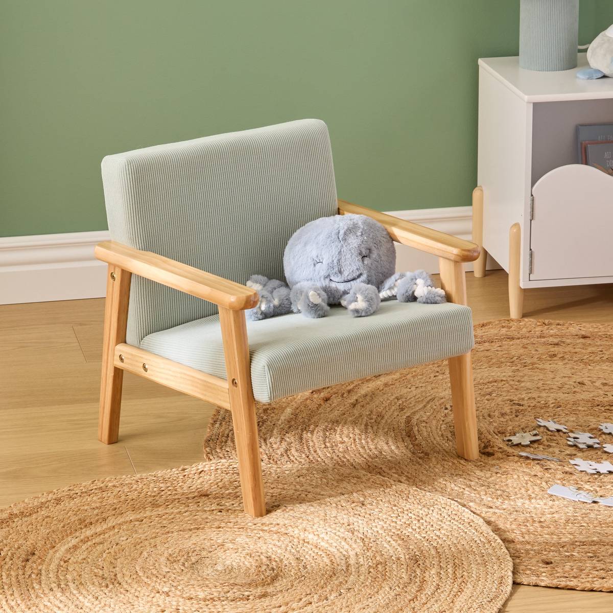 Children's Chair "Basile" Celadon Green