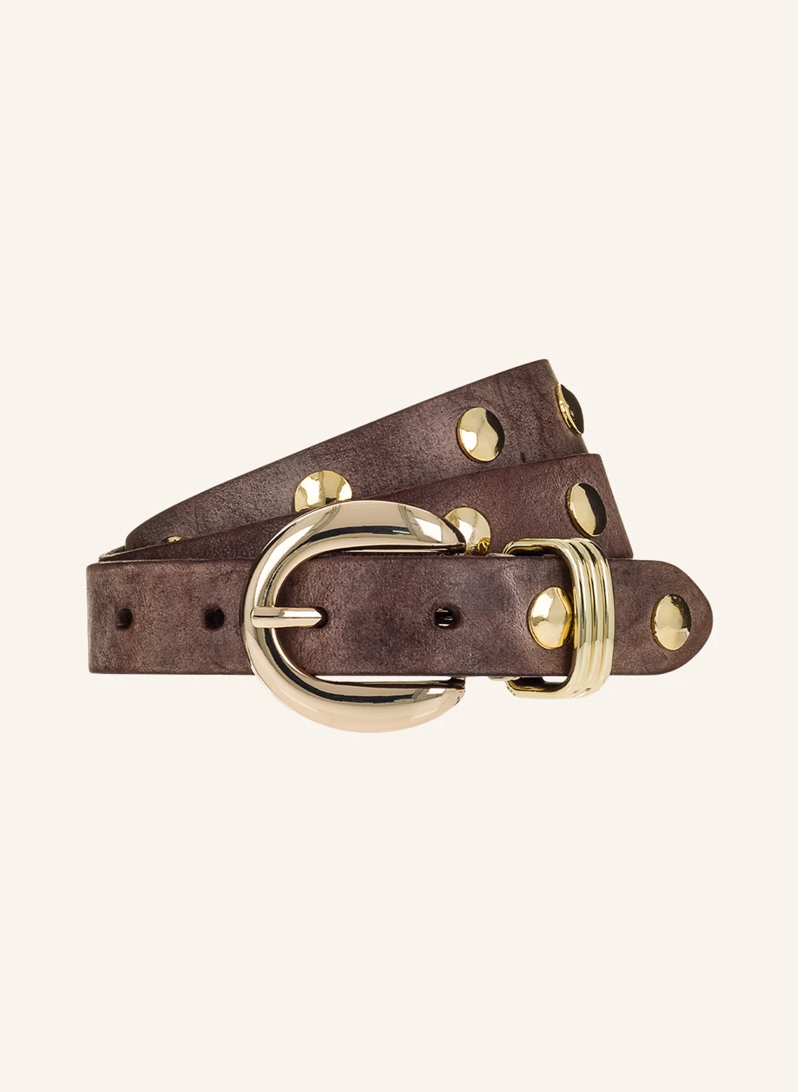 b.belt Ledergürtel mit Nieten
