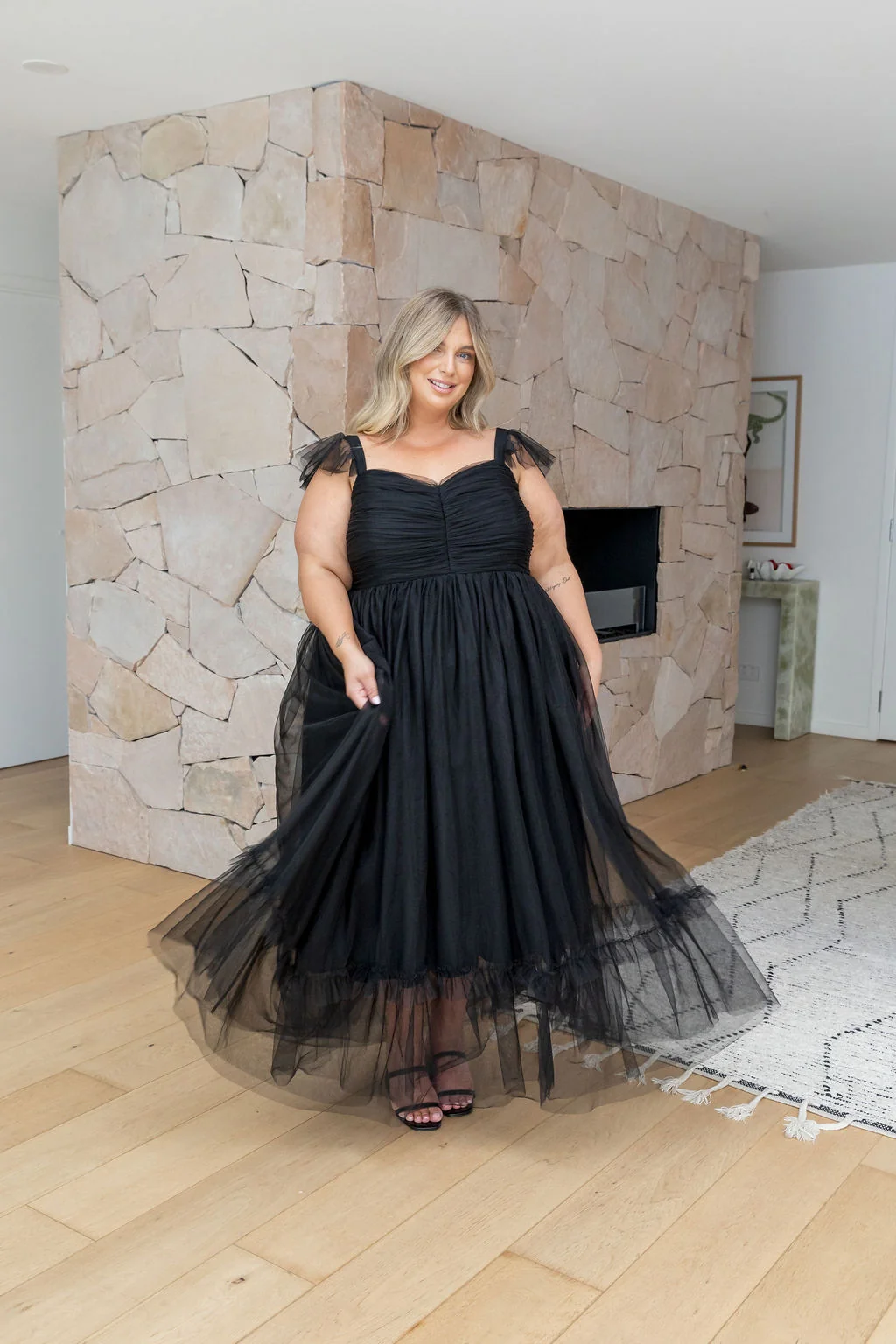Princess Maxi Dress in Black