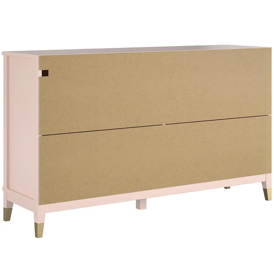 Westerleigh - Commode met 6 laden in roze MDF