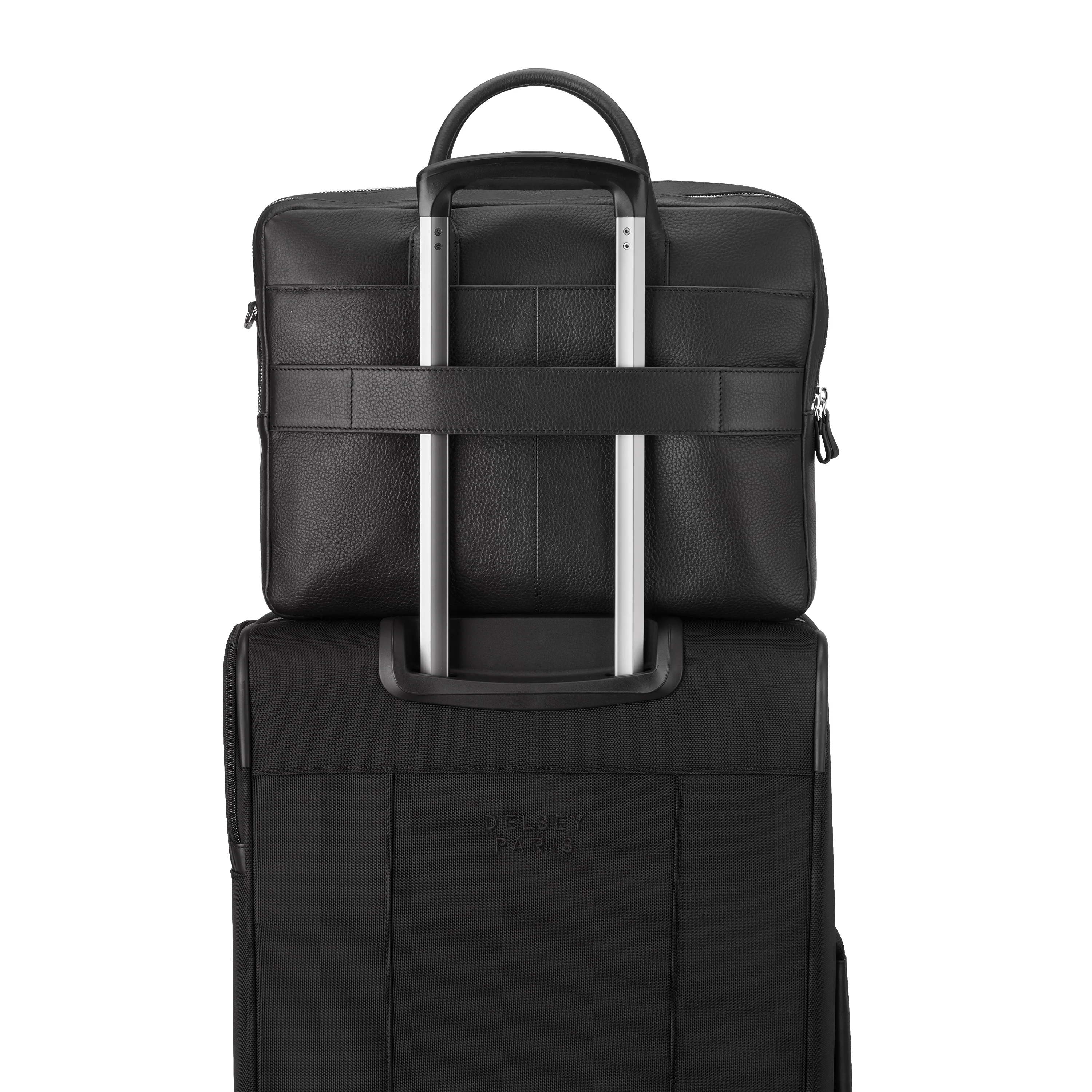 LE CUIR GRAINÉ - SAC 2 COMPARTIMENTS 15,6