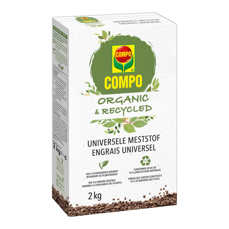 Engrais universel Organic & Recycled 2 kg COMPO
