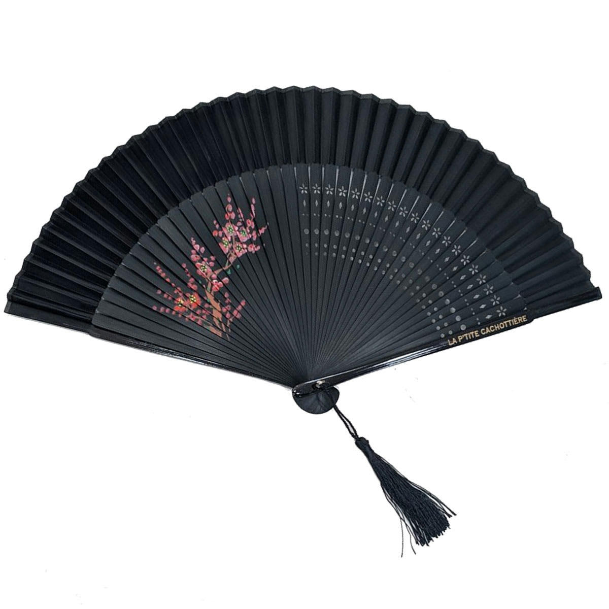 - Éventail décoratif et utilitaire noir