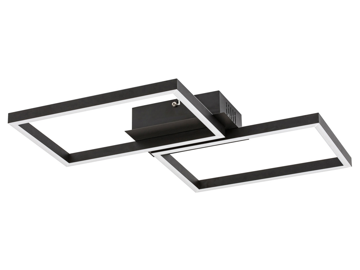 Lampa sufitowa Ludano LED 2-punktowa z pilotem czarna