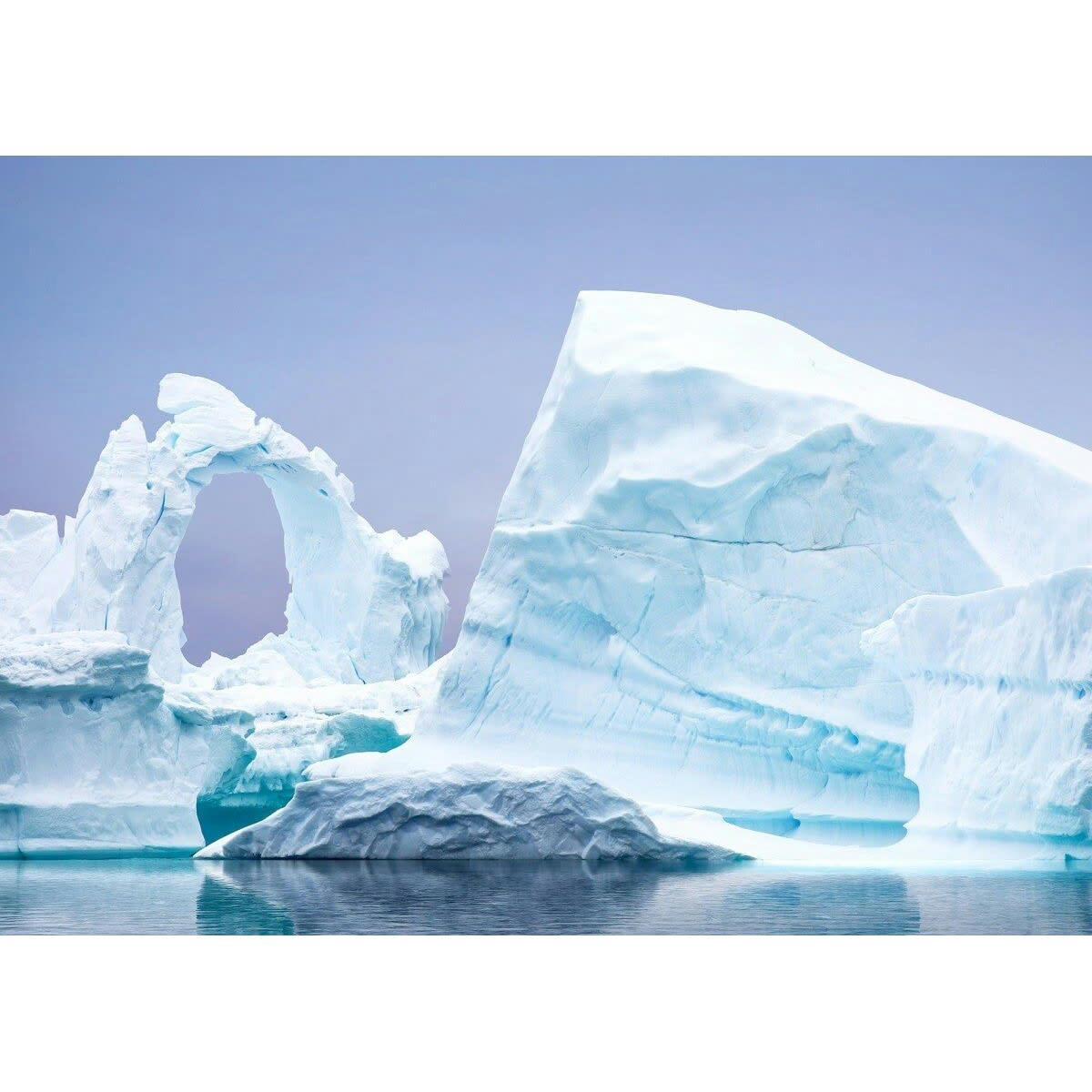 GRANDS ESPACES - Tableau sur verre iceberg 45x65 cm