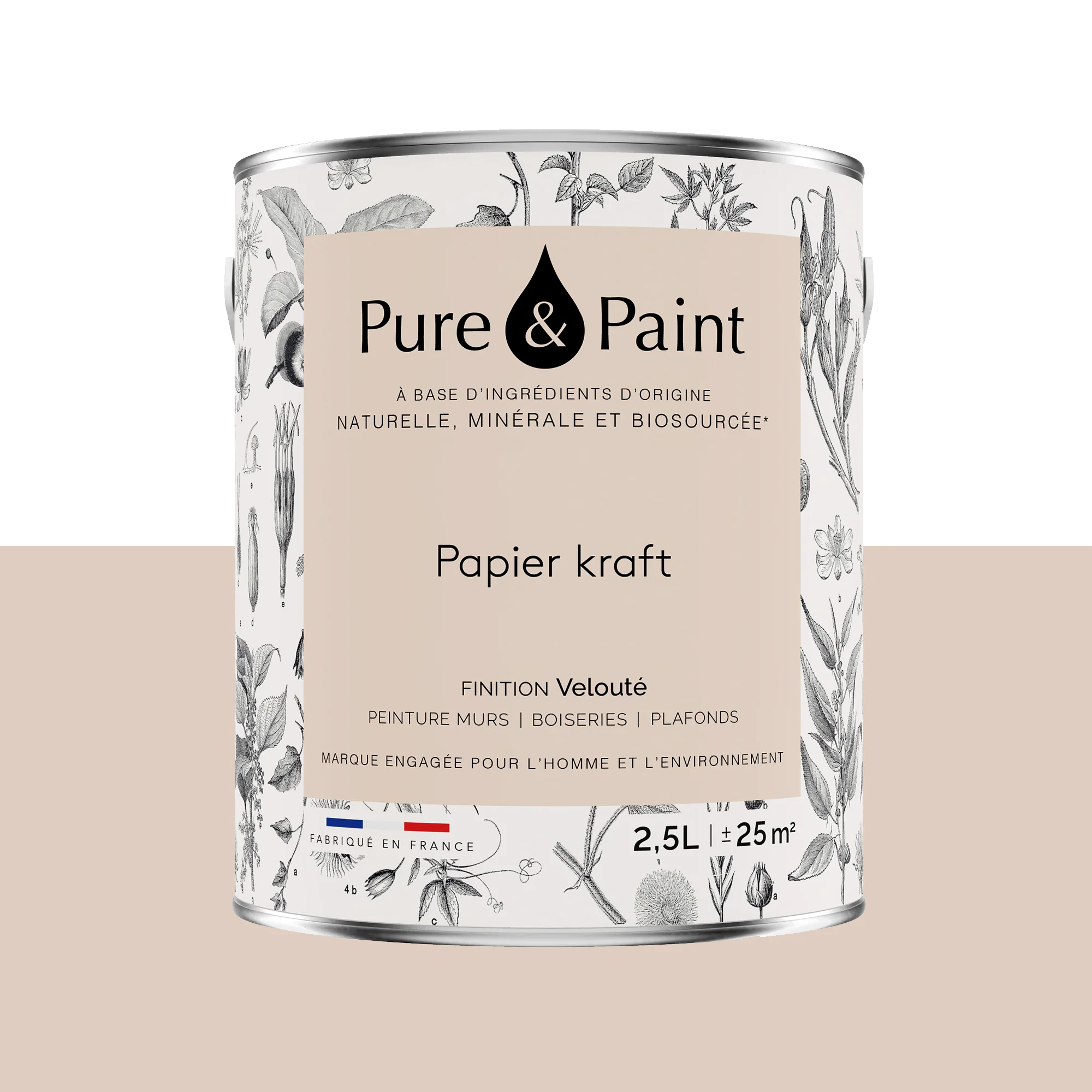 Pure and Paint Peinture Peinture papier kraft