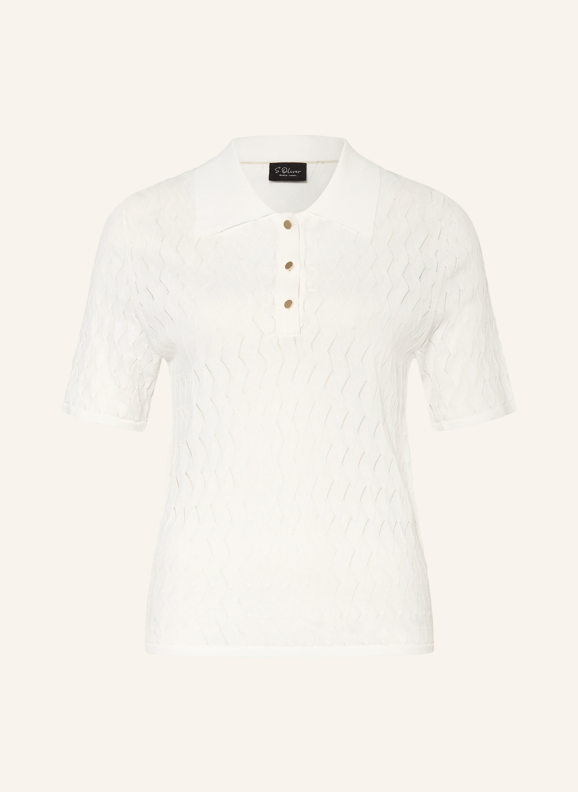 s.Oliver BLACK LABEL Strick-Poloshirt