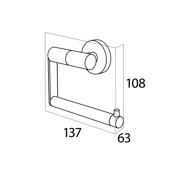 Toilettenpapierhalter »Boston«, Edelstahl, Edelstahlfarben