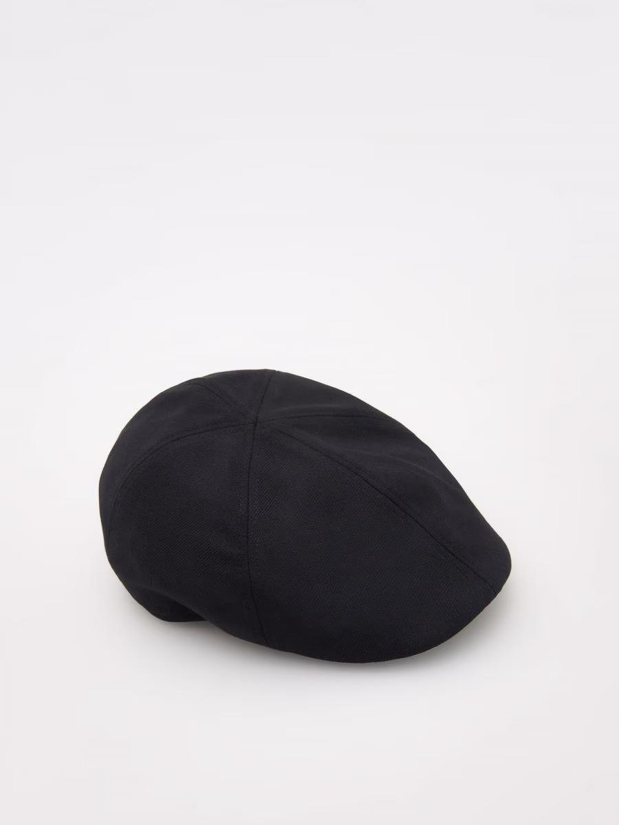 Linen Blend Flat Cap