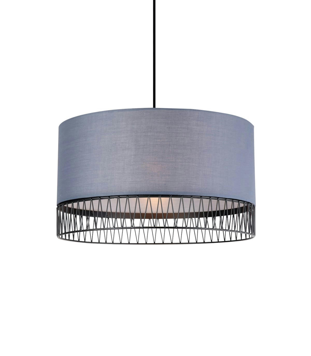 JEANNE - Suspension en textile noir d. 45 cm