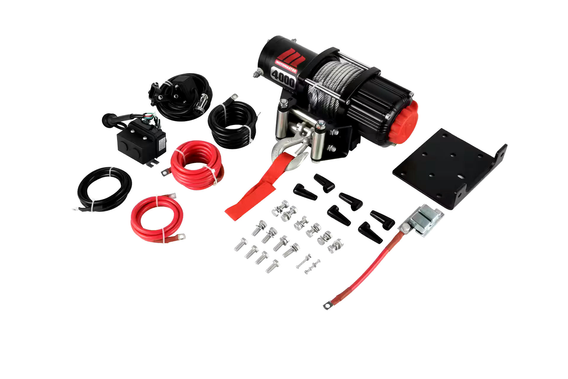 MotoMaster Steel ATV Winch, 4000-lb