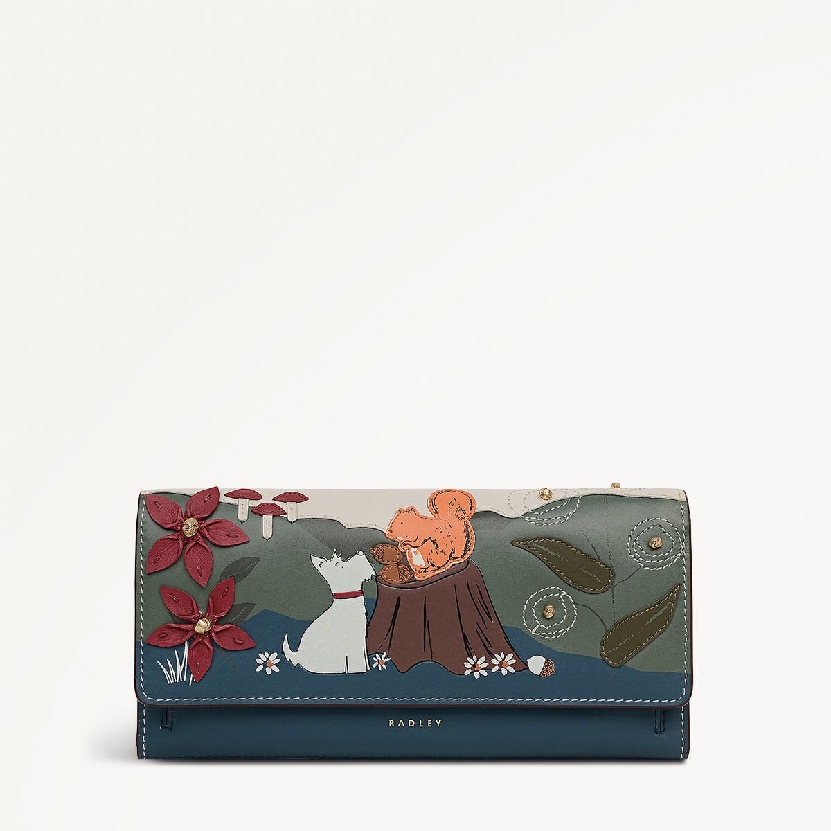 Autumn Leaves - Large Flapover Wallet