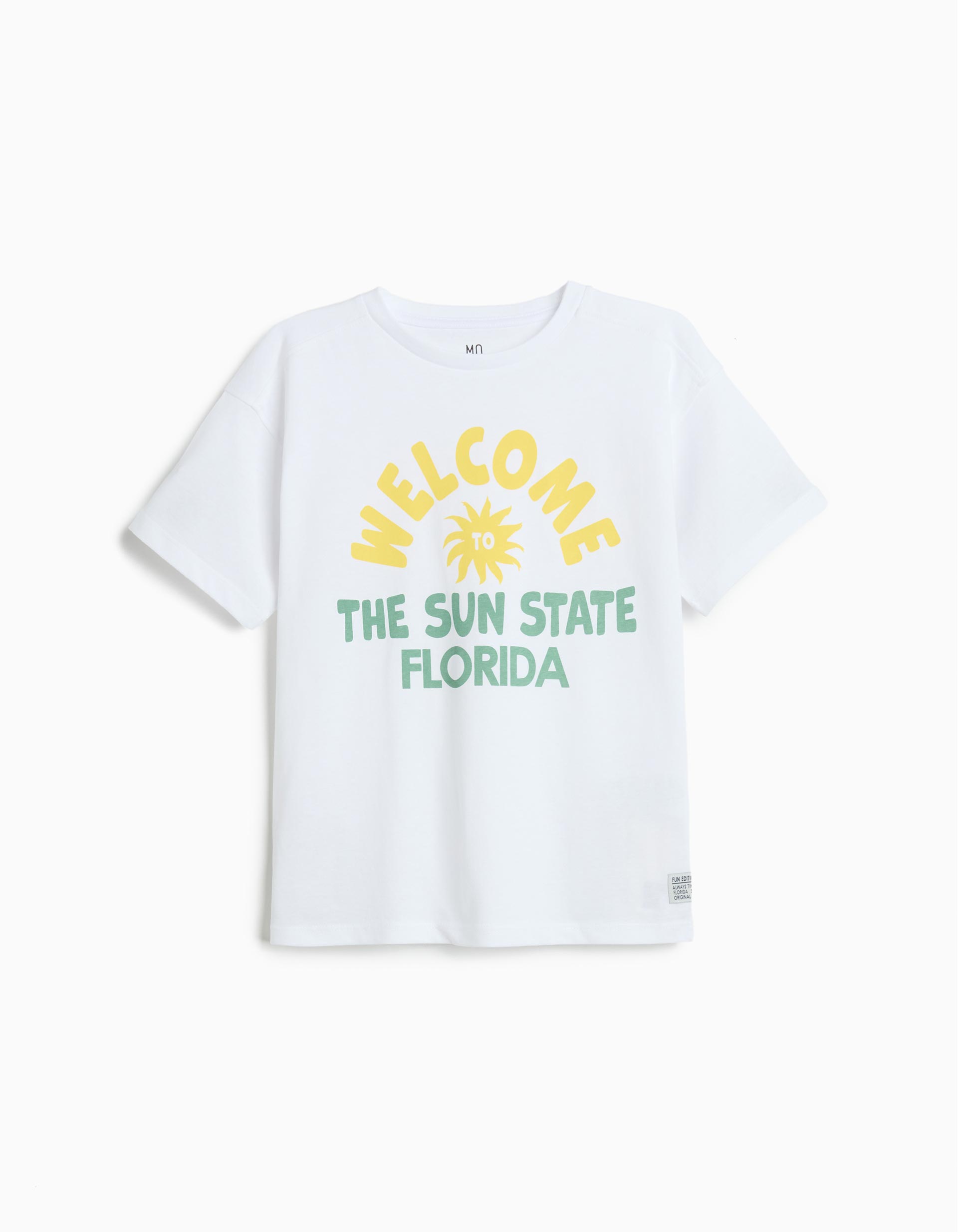 T-shirt Estampada, Menino, Branco