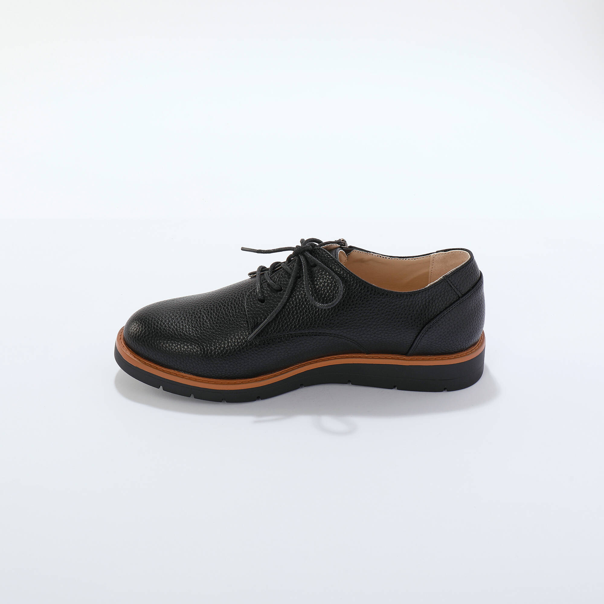 Derbies légères à lacets, semelle compensée crantée