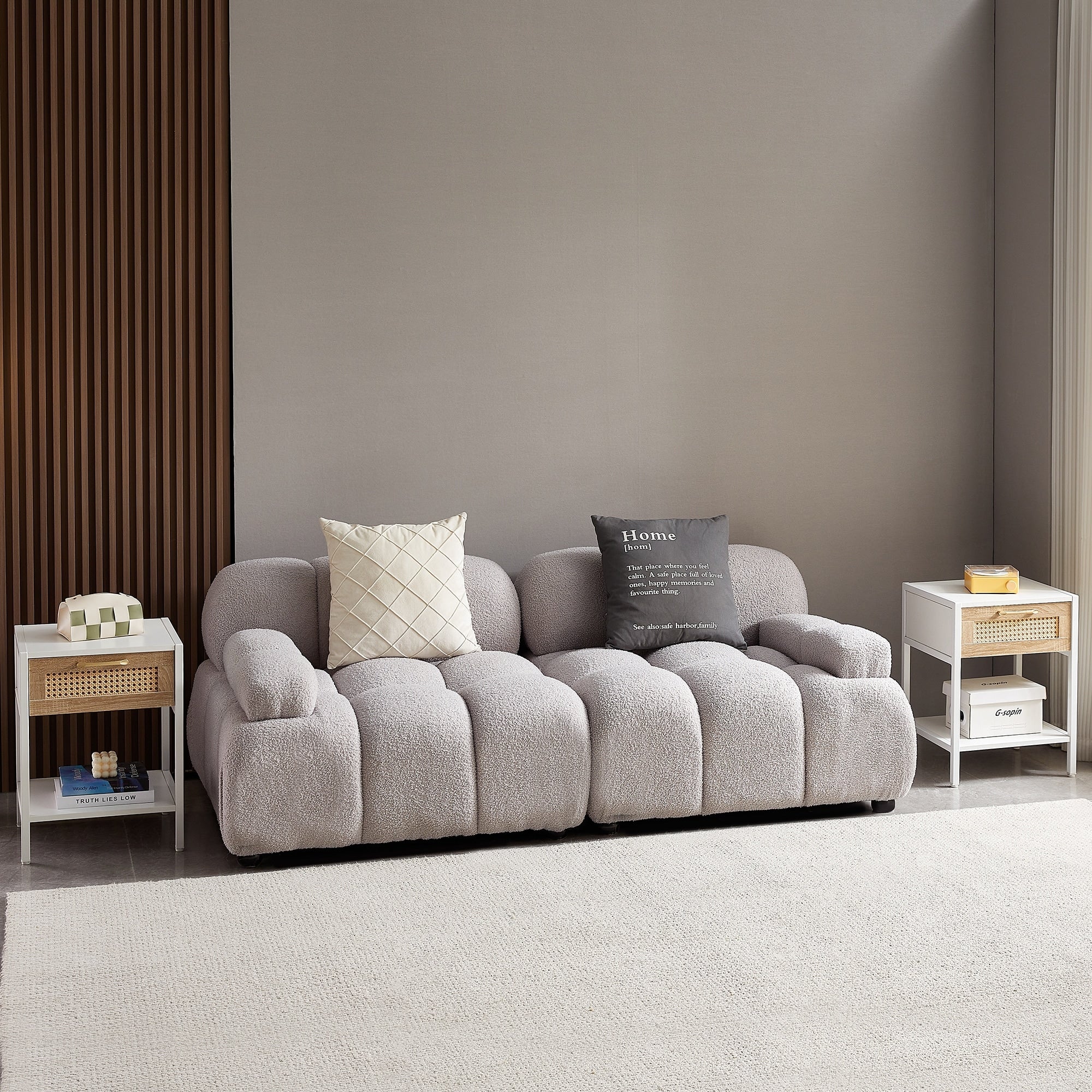 Rattan Nightstand with Drawer (Set of 2)