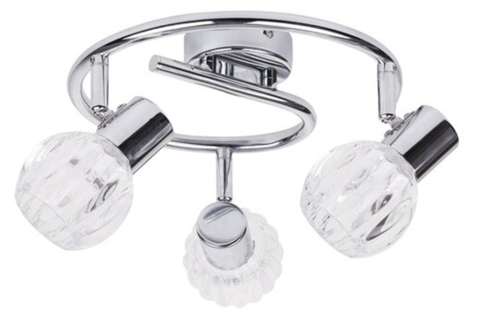Lampa sufitowa chromowana przezroczysta Lauren 3xE14x40W Rabalux
