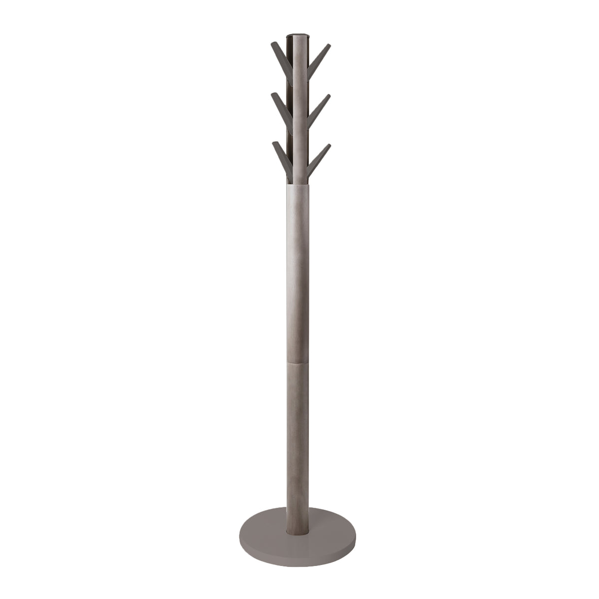 Umbra kapstok met 9 neerklapbare haken Flapper - 40 x 40 x 168 cm - Grijs