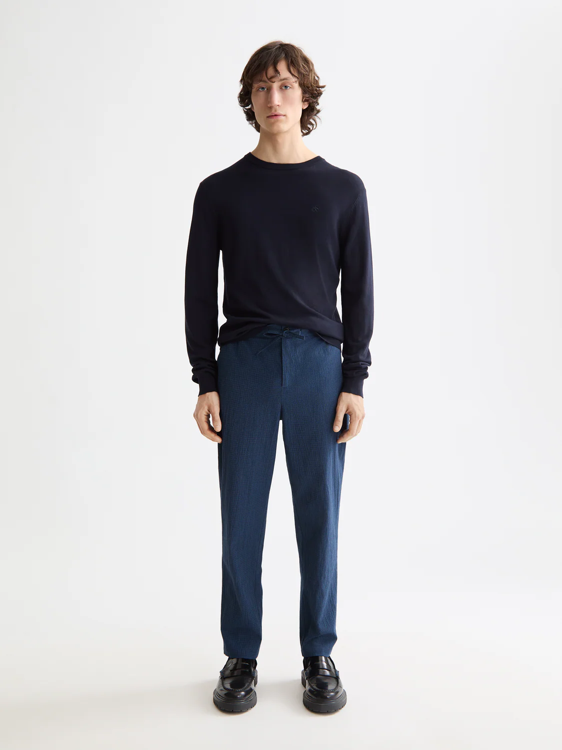 Finch - Cotton Blend Seersucker Tapered Fit Jogger