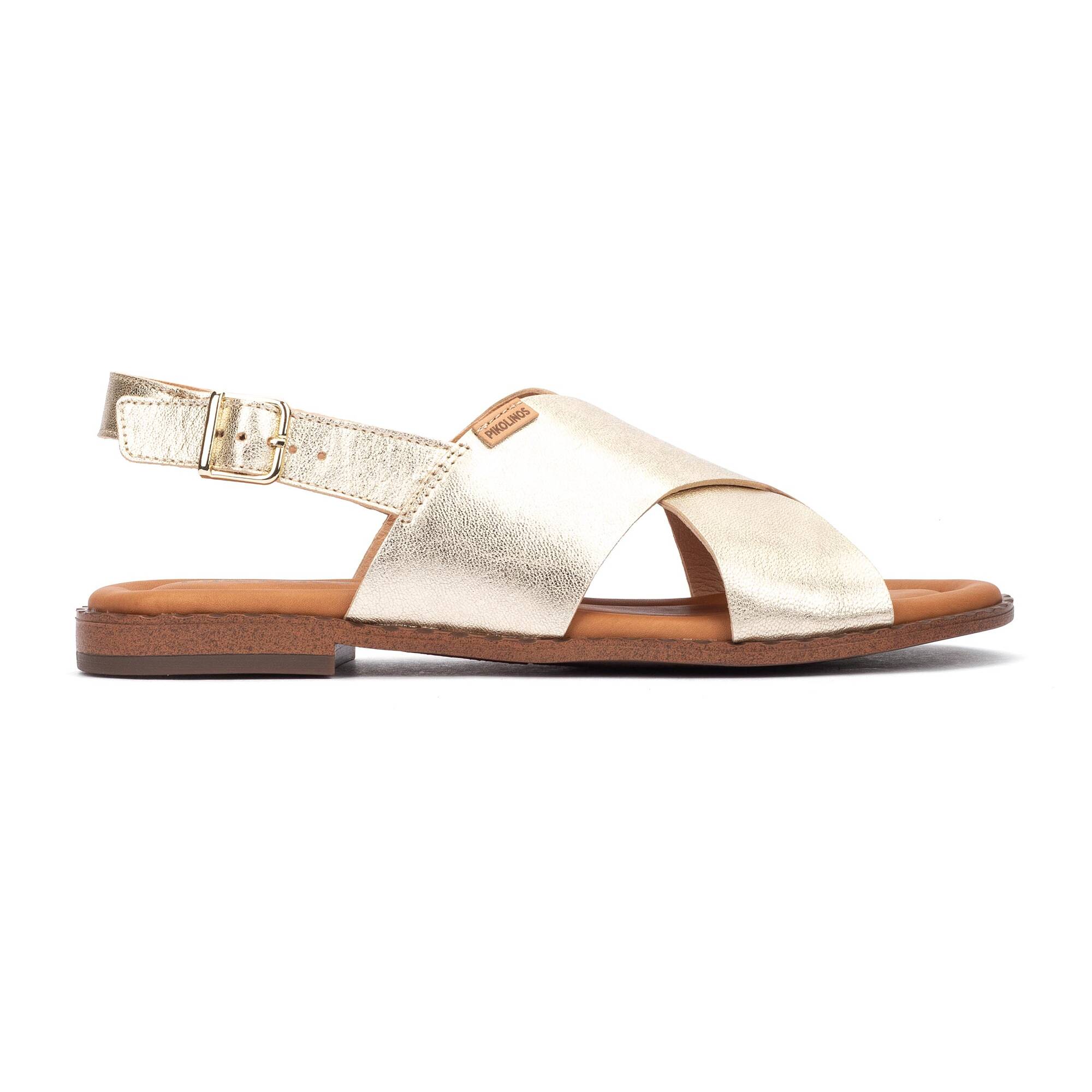 ALGAR - Sandalias planas con hebilla para mujer