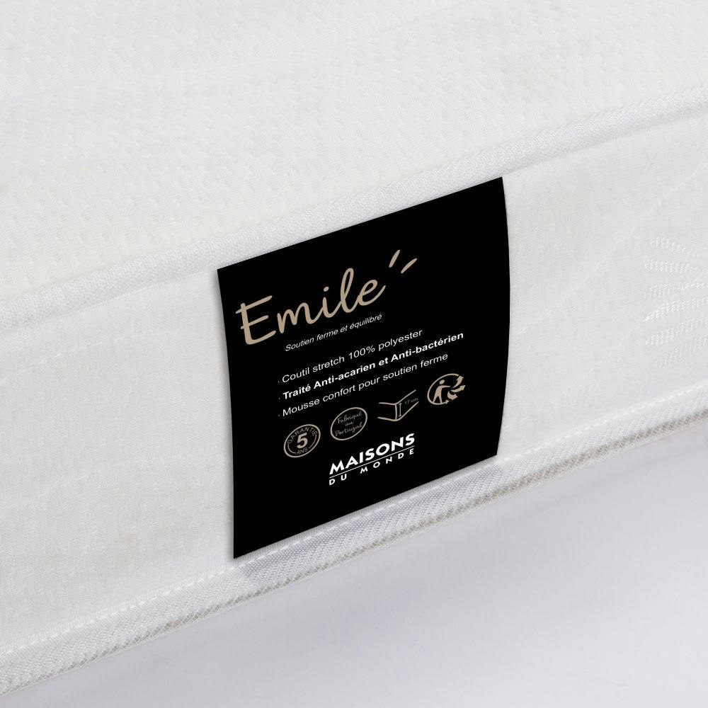 Emile - Matelas roulé en mousse polyuréthane 140x190