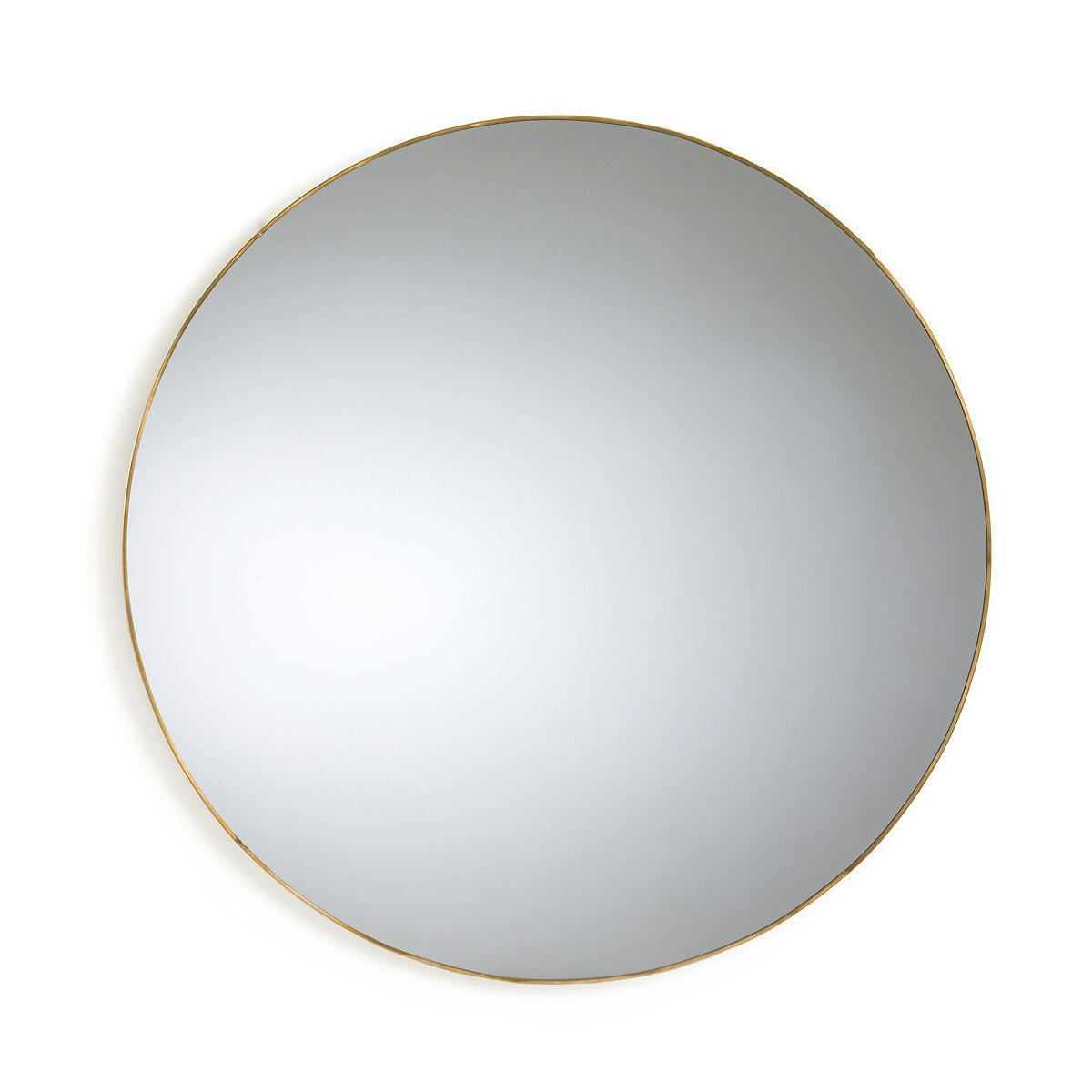 Miroir rond en métal acier Ø 70 cm, Uyova