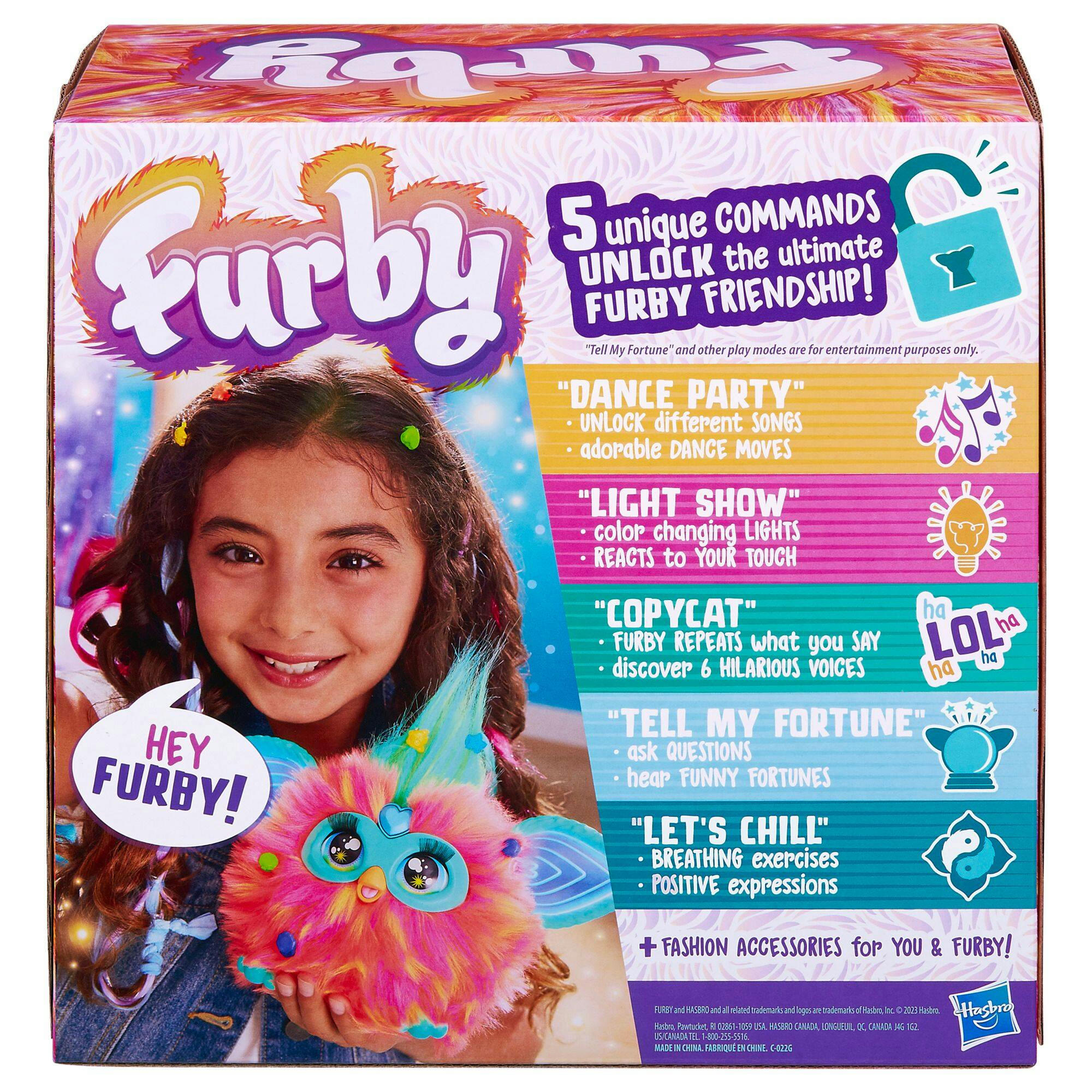 Furby Coral Interactive Plush Toy, Ages 6+, English