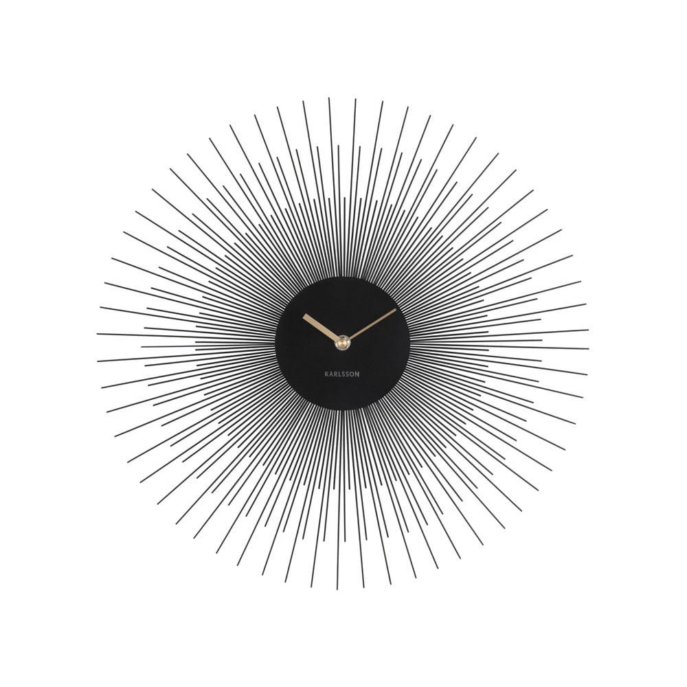 WALL CLOCK - Horloge murale en métal noire