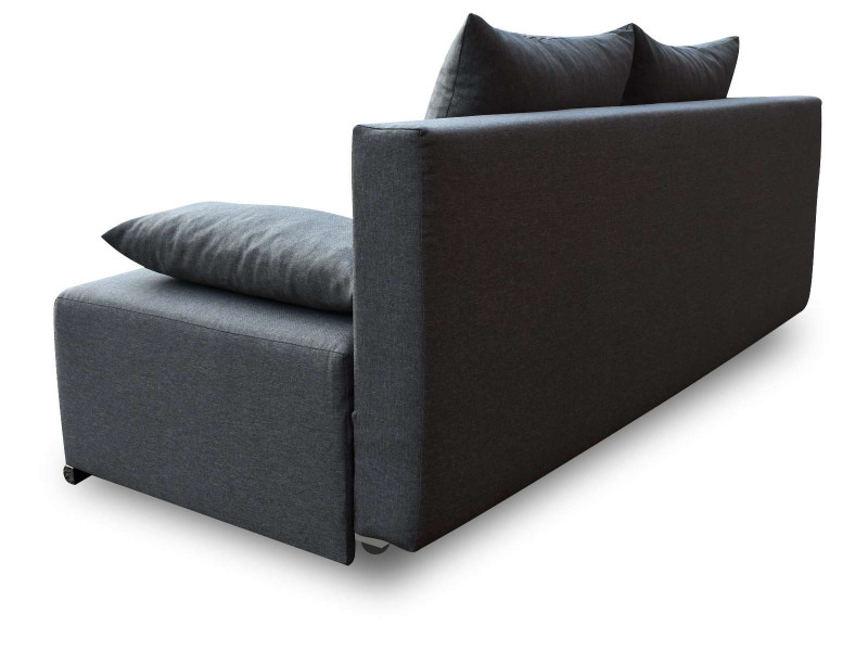 Sofa z funkcja spania i pojemnikiem Graf Grafitowa