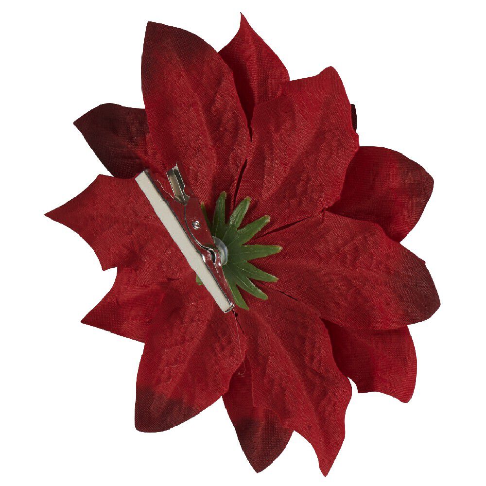 Décoration poinsettia rouge No&euml;l
