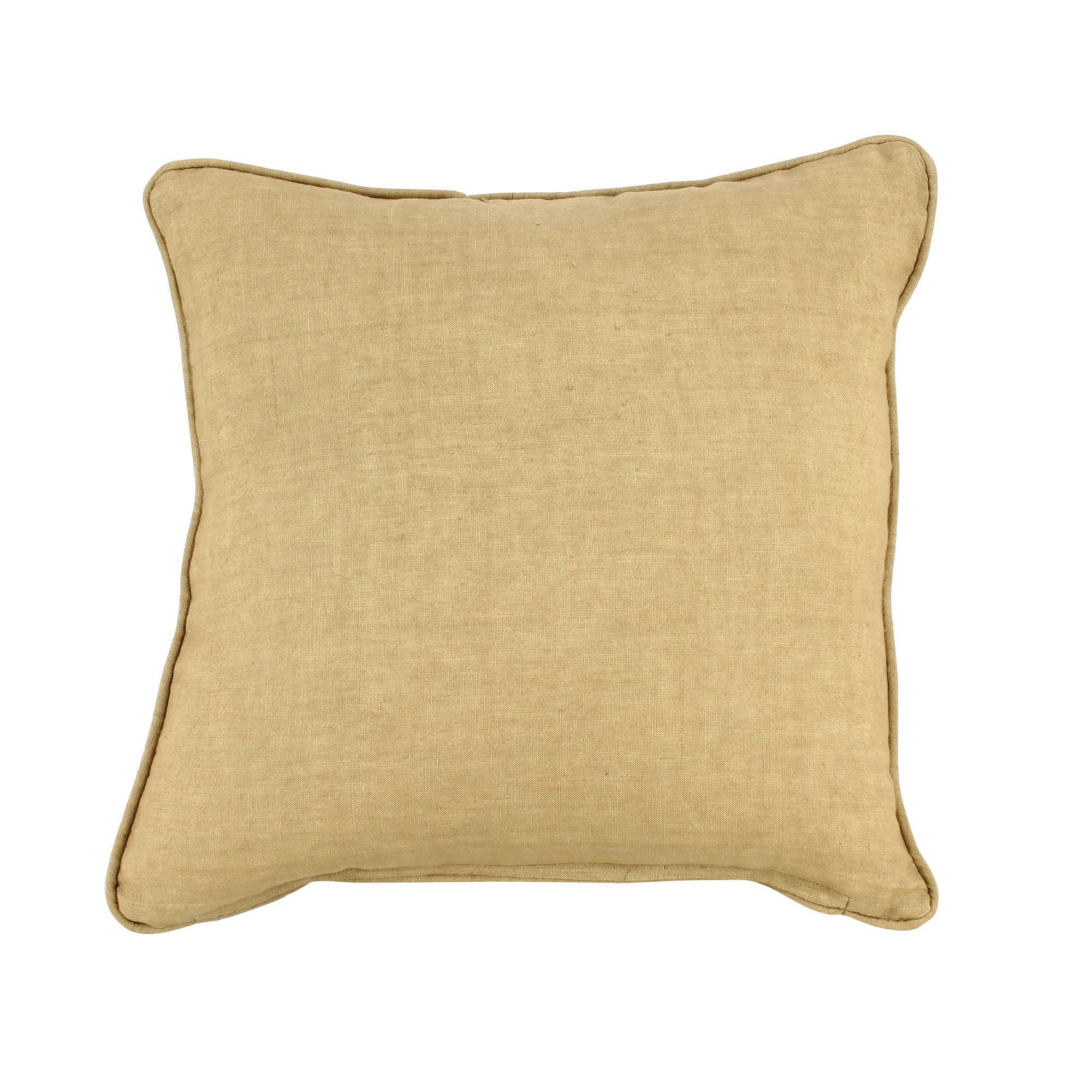 NYL - Coussin en lin camel 40cm