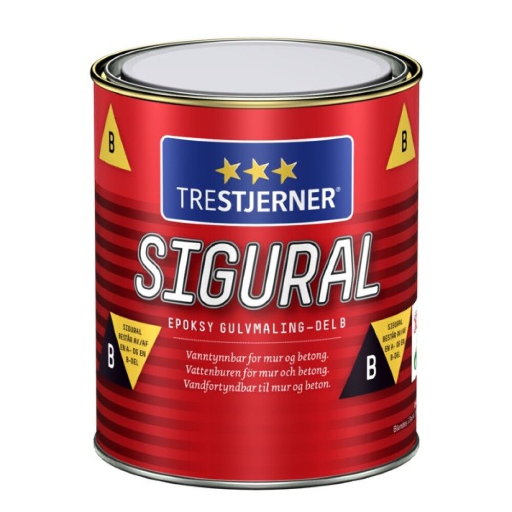 GULVMALING TRESTJERNER SIGURAL B-KOMP KLAR 0,84L