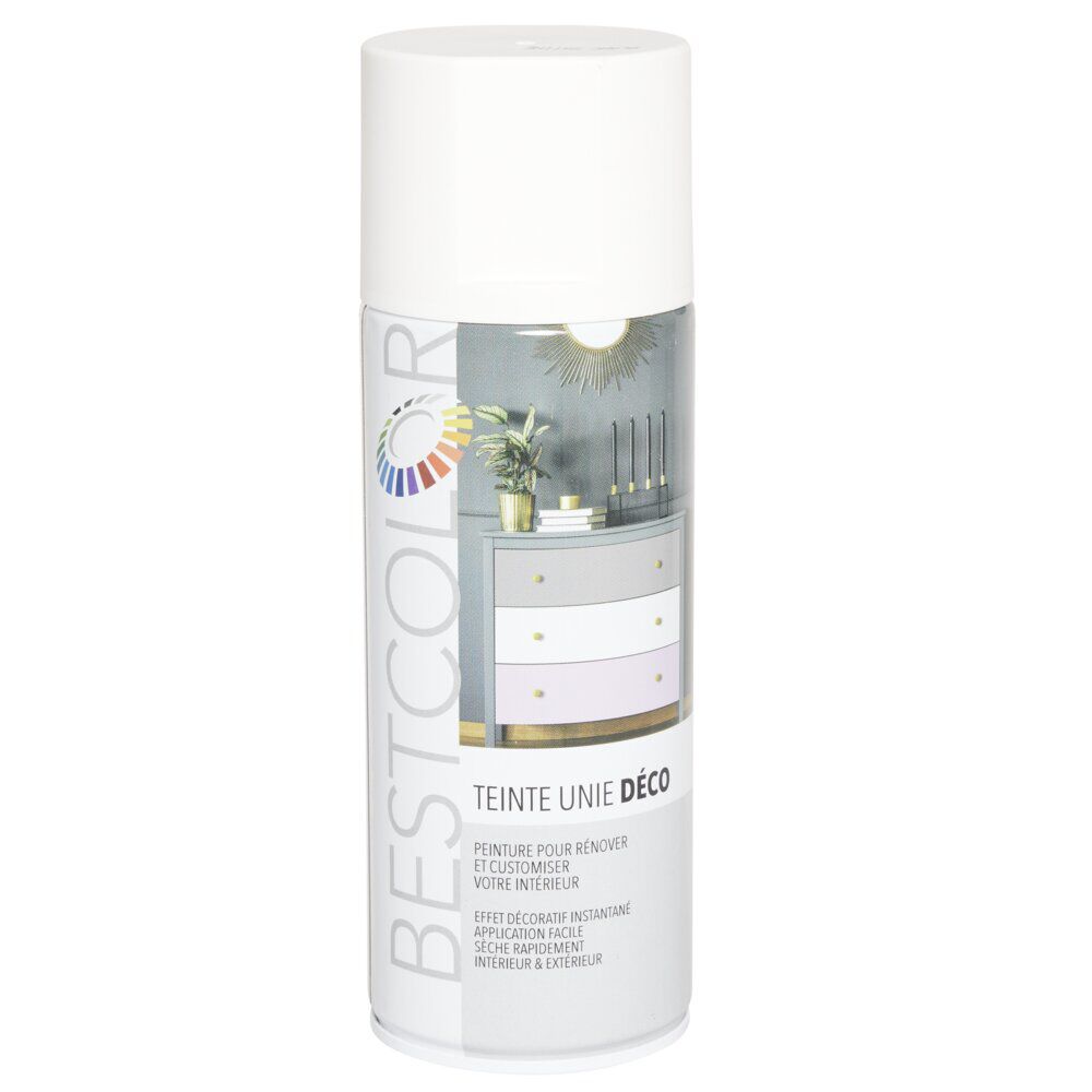 Peinture aérosol Blanc satiné 400 ml
