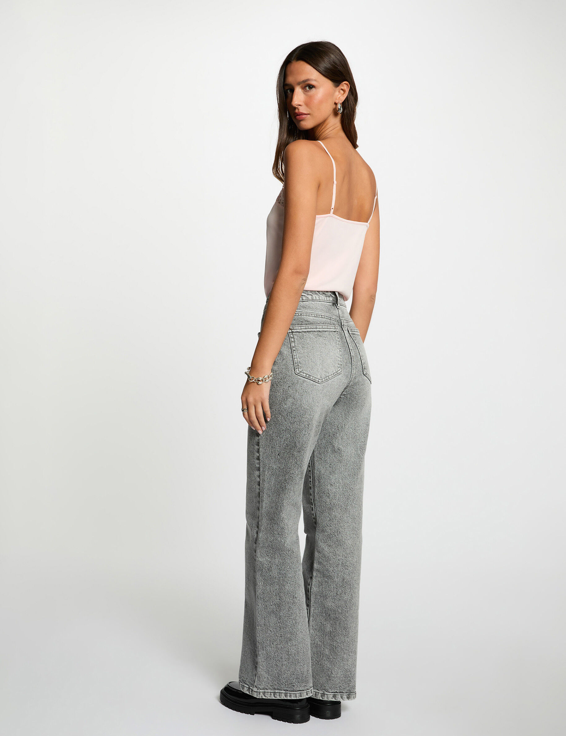 Vest Top In Lace Light Pink Women