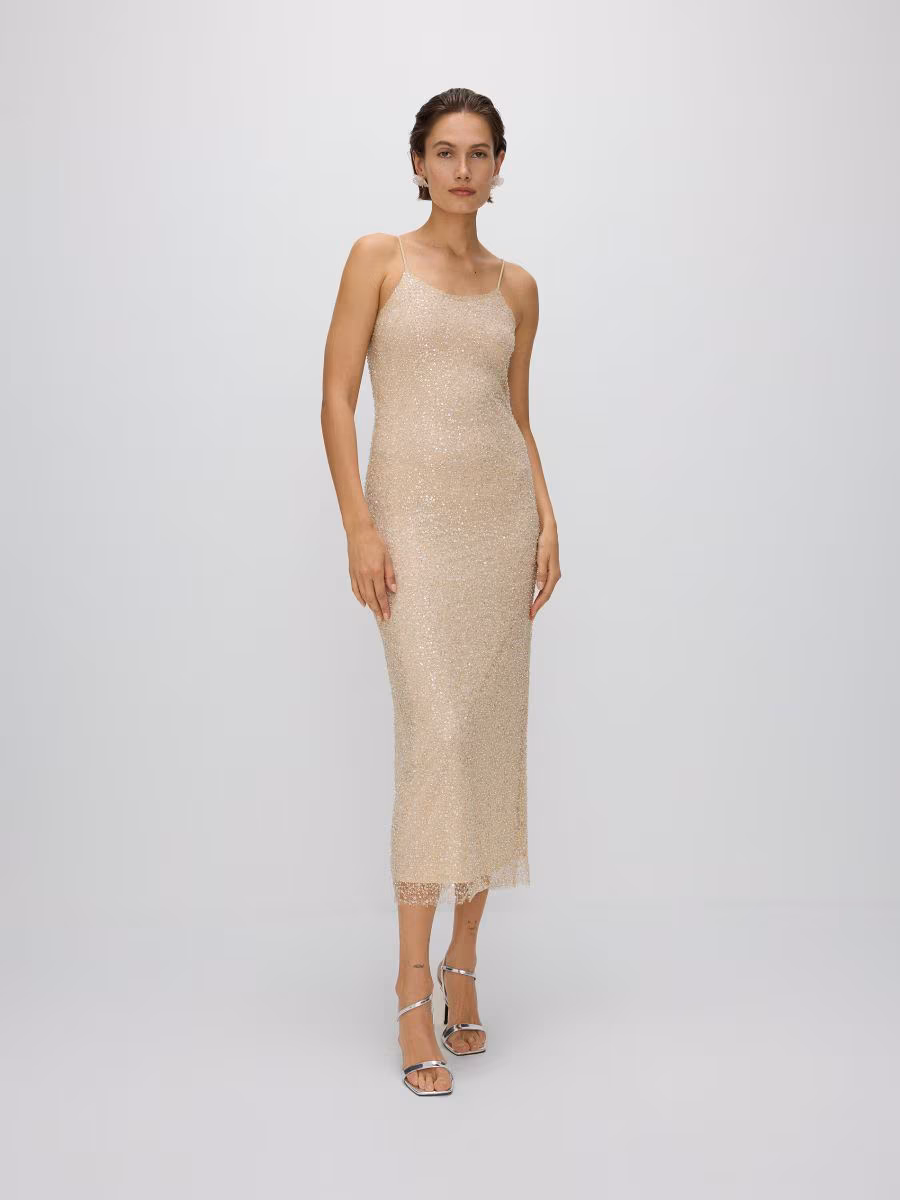 Sequin Sheer Dress