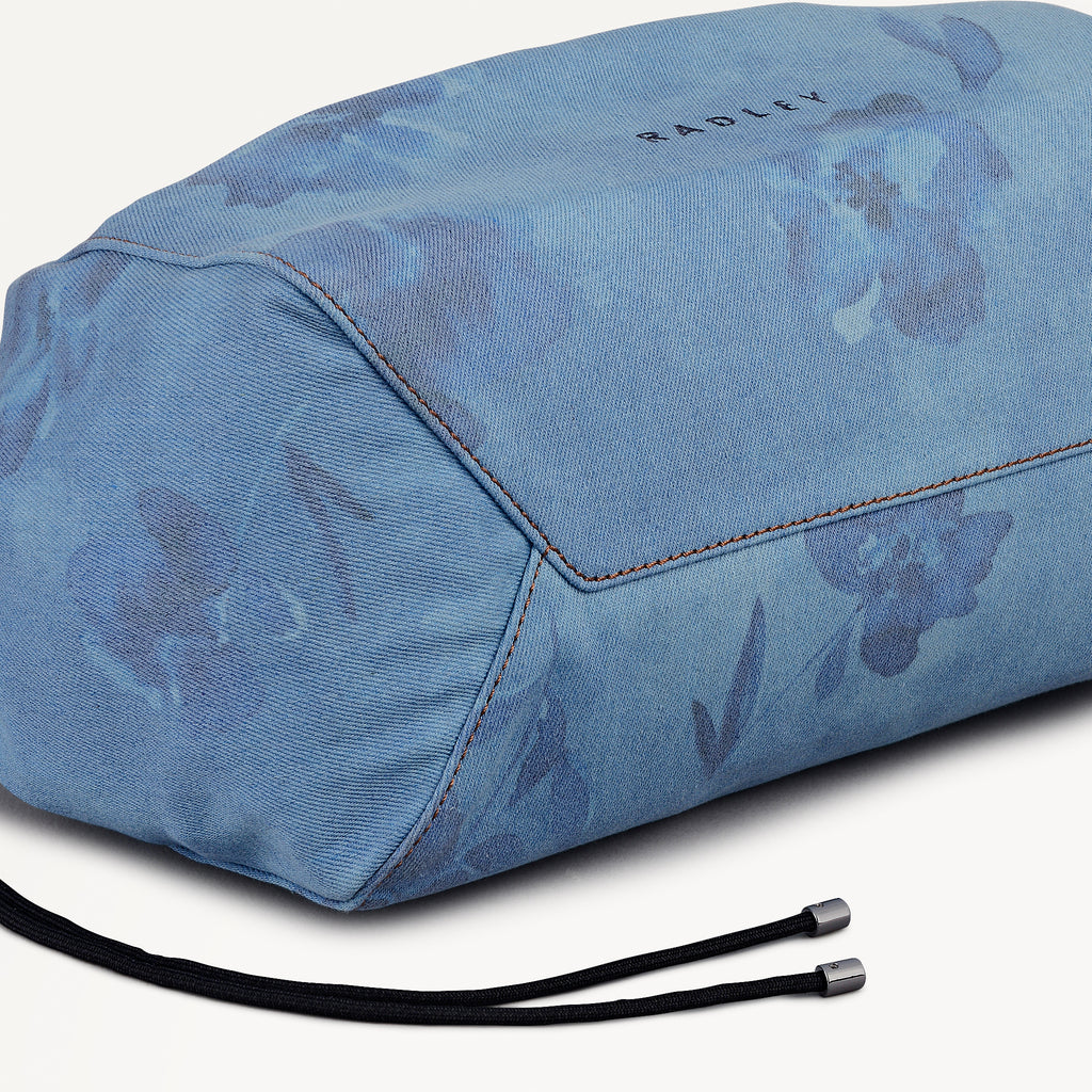 Eden Row - Denim - Large Open Top Tote