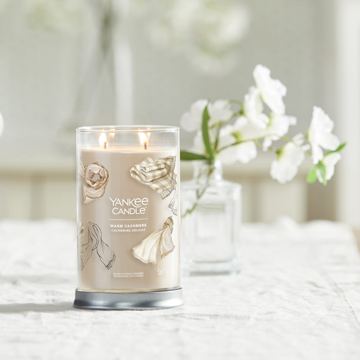 Candela Warm Cashmere in barattolo grande Yankee Candle
