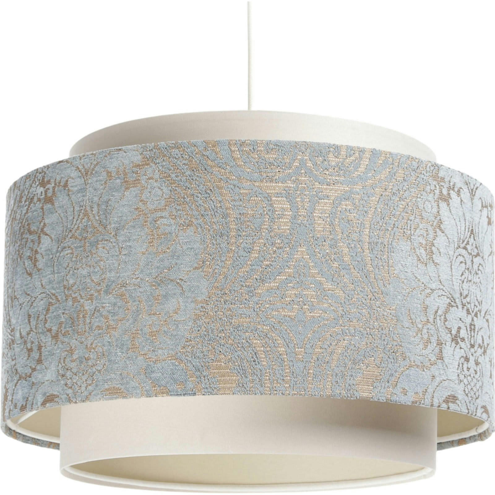 DOBLO - Suspension Tissu Gris 40x40x27 cm