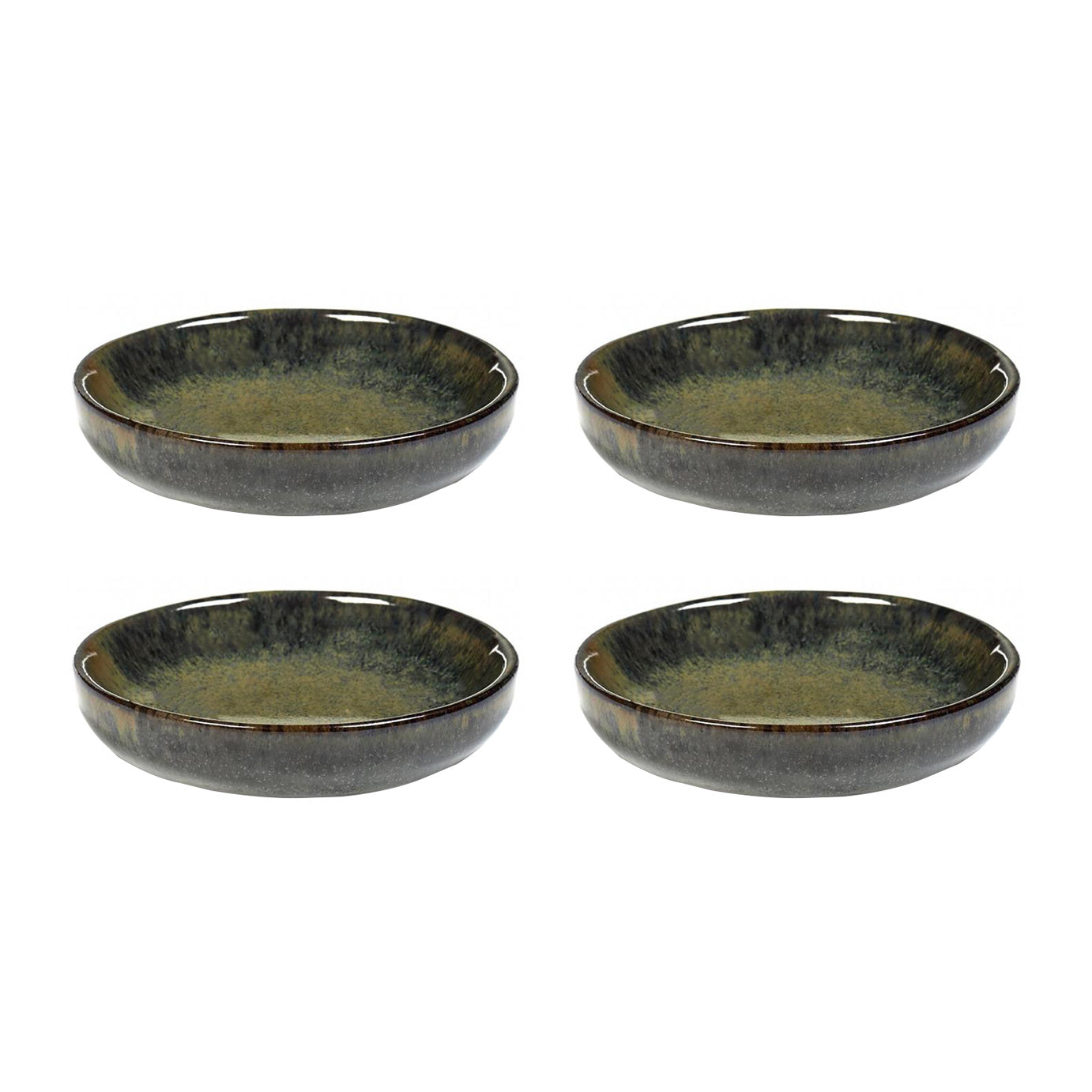 SERAX - Sergio Herman - Surface Olijfbordje 4 st. - Ø 9 cm - Indy Grey