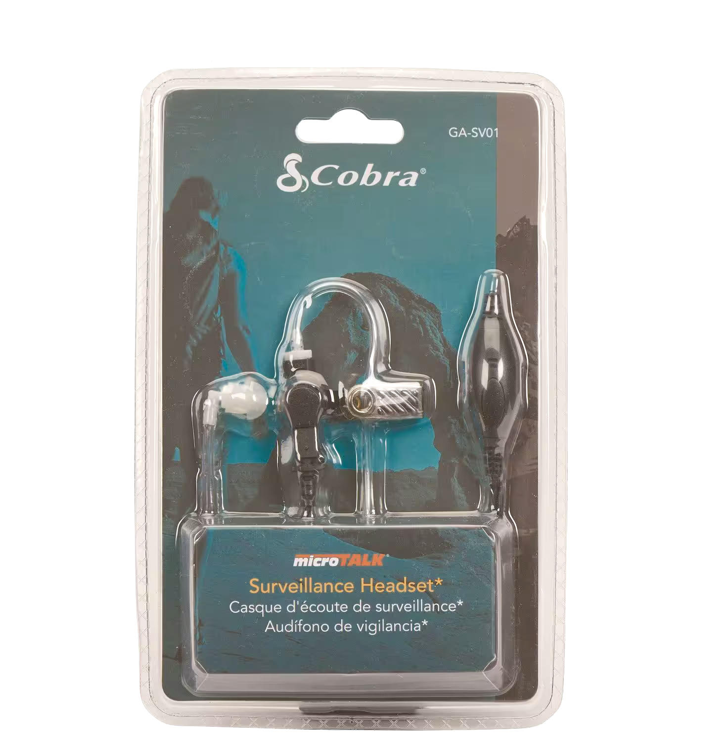 Cobra MicroTalk Water-Resistant Surveillance Headset, Berry