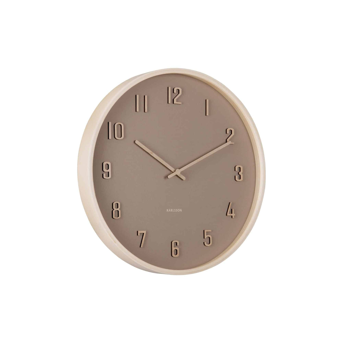 Karlsson wandklok Nervadura - bruin - Ø40.8cm