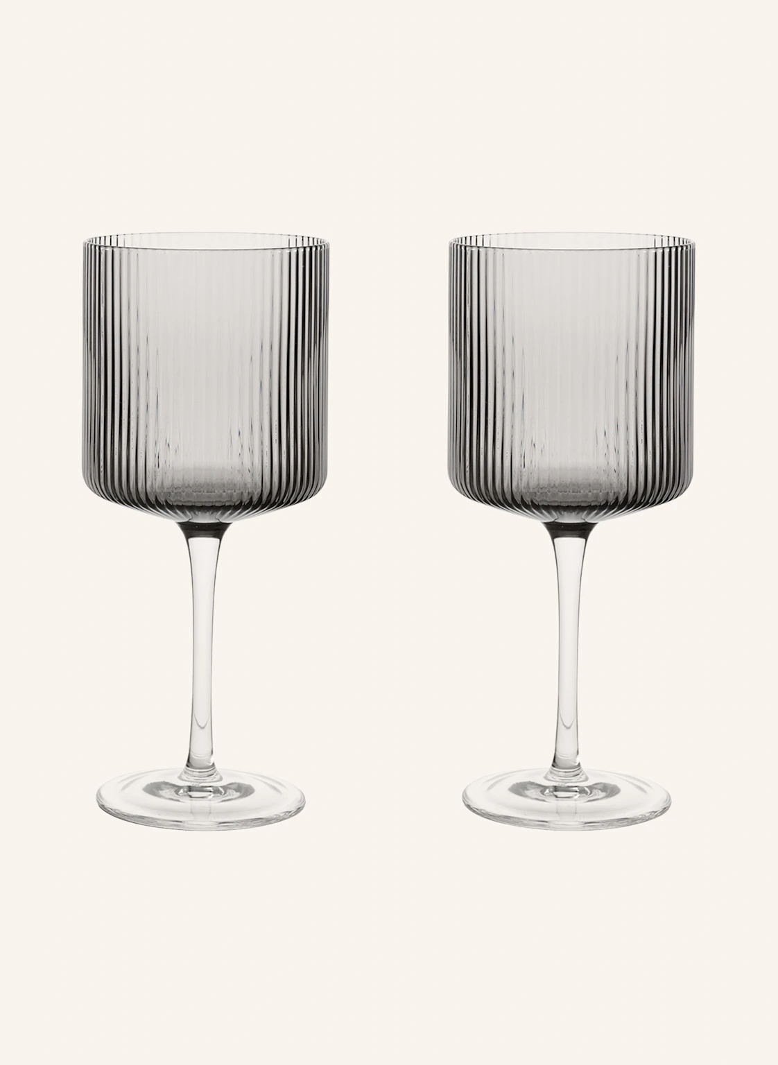 Ferm LIVING 2er-Set Weingläser RIPPLE