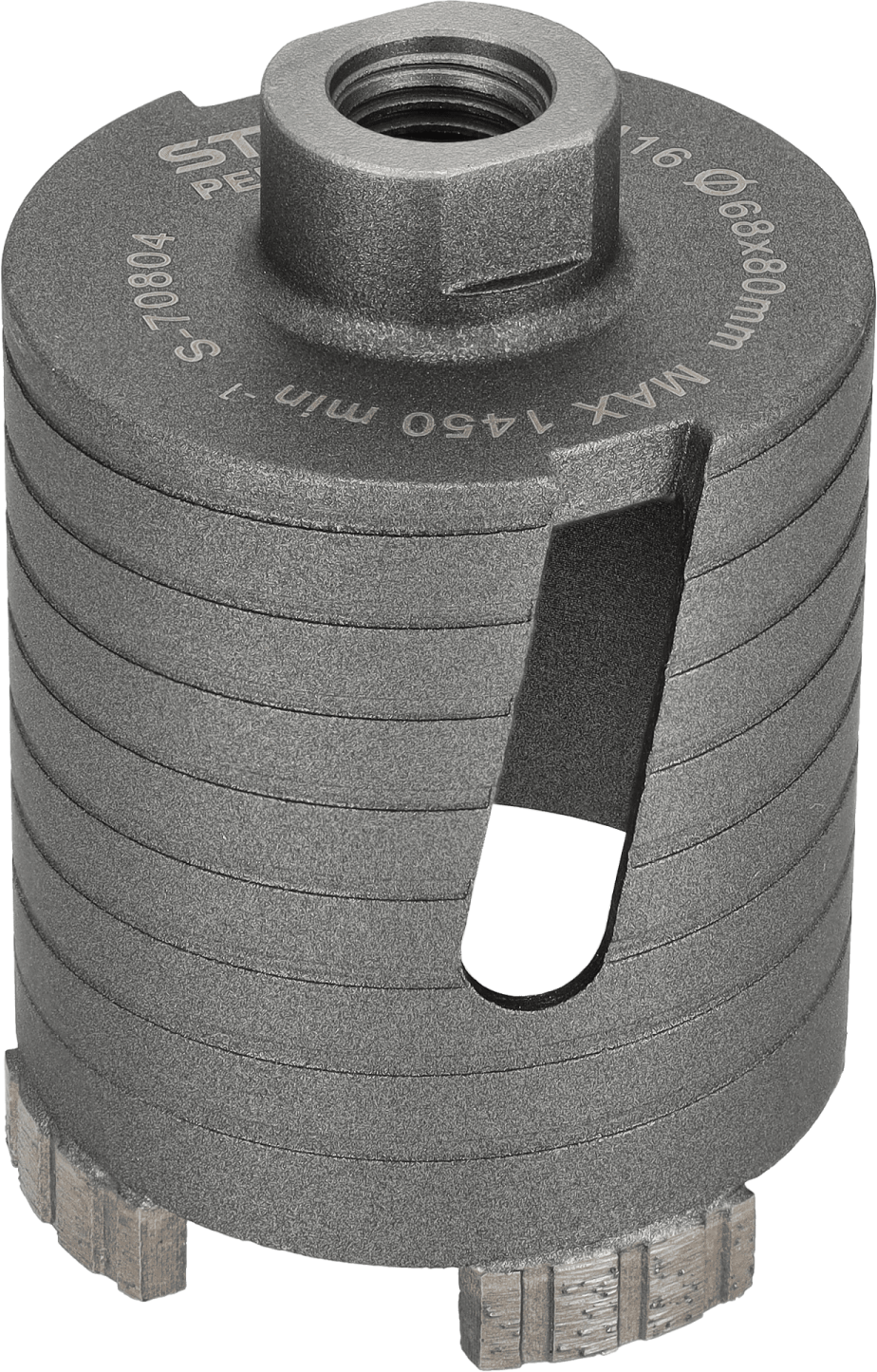Otwornica diamentowa do betonu 68mm turbo segment ø68 x 80 mm, max. 1450 rpm STALCO PERFECT S-70804