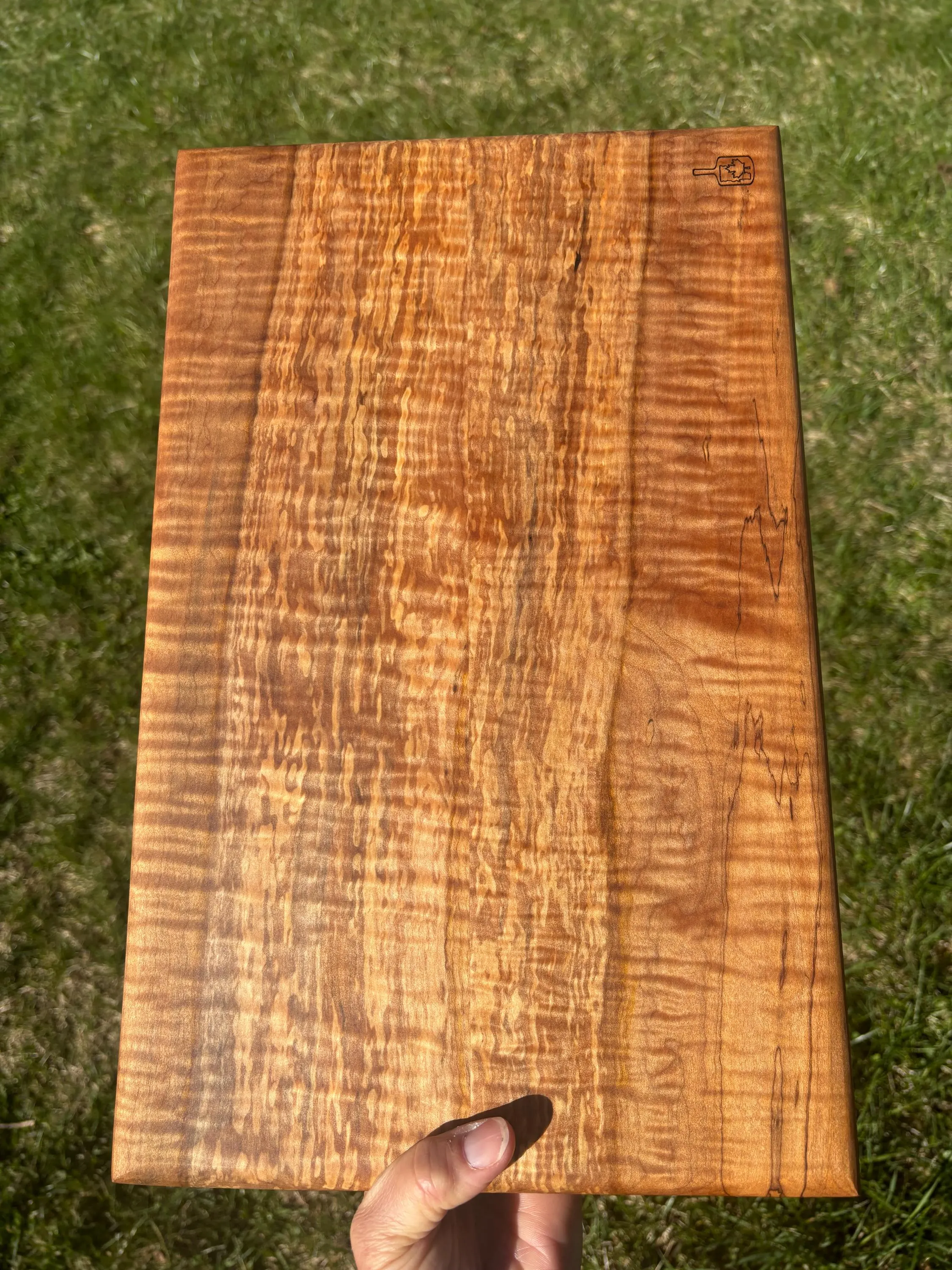 PRIVATE STOCK Heavily Figured Curly Spalted Maple Cutting Board