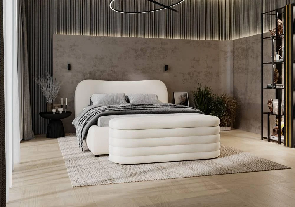 Lavelle bedframe bouclé met opbergruimte 160 x 200 cm