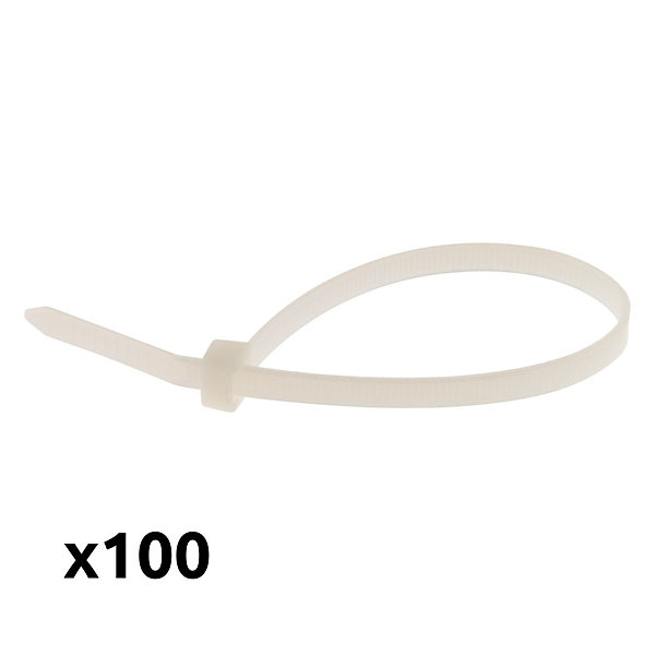 100 colliers de câblage 3,6x 140mm Zenitech