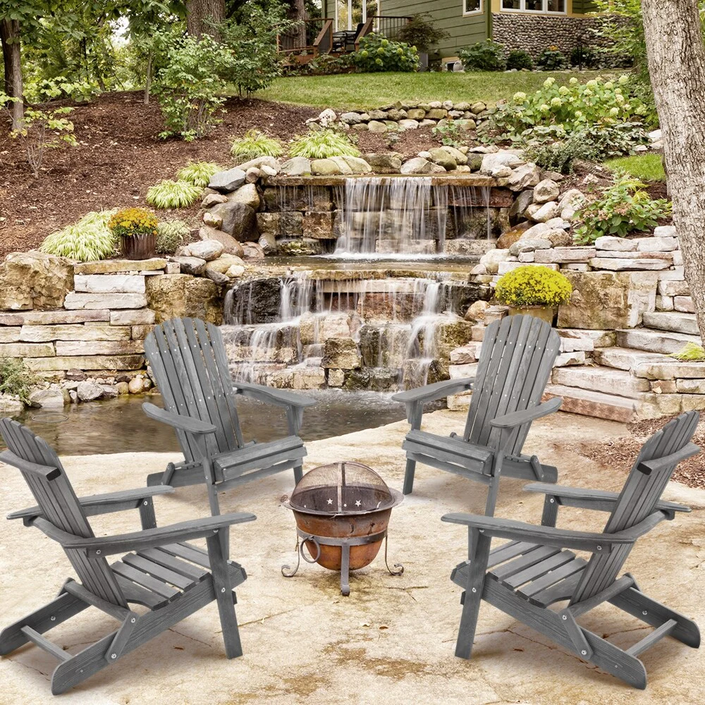 Wood Lounge Patio Chair for Garden